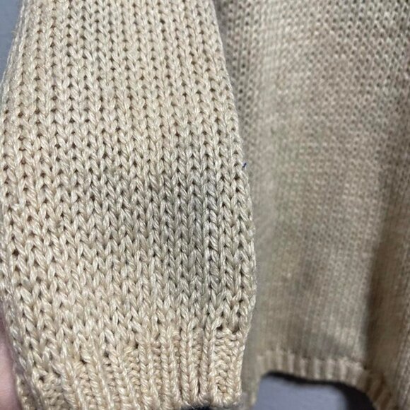 Shenanigans Vintage chunky knit boho wool sweater fits size L - Picture 5 of 6